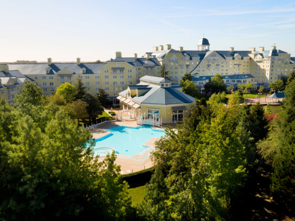 View of Disney Newport Bay Club Pool